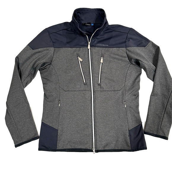 J.Lindeberg Other - J Lindeberg Performance Tech Track Golf Jacket XL Huxley Jersey Full Zip Fleece